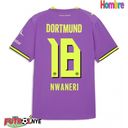 Camiseta Borussia Dortmund Ethan Nwaneri #18 Tercera Equipación 2026-27 manga corta